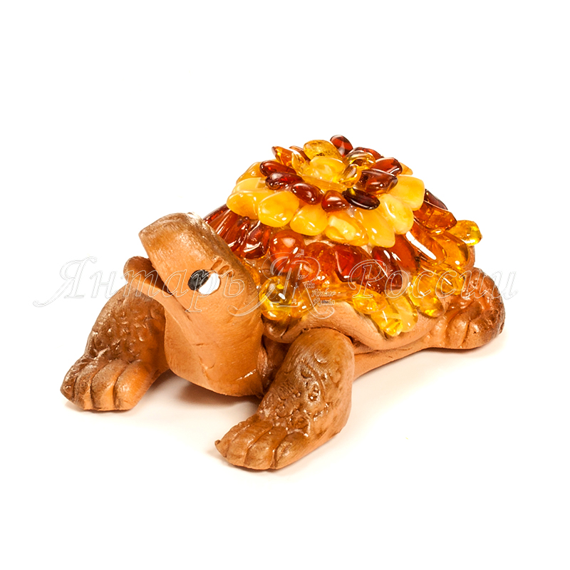 Черепаха Керамика Янтарь
